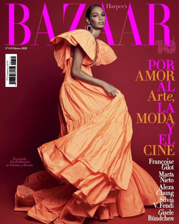 HARPERS BAZAAR SPAIN magazine side cover  February 2020