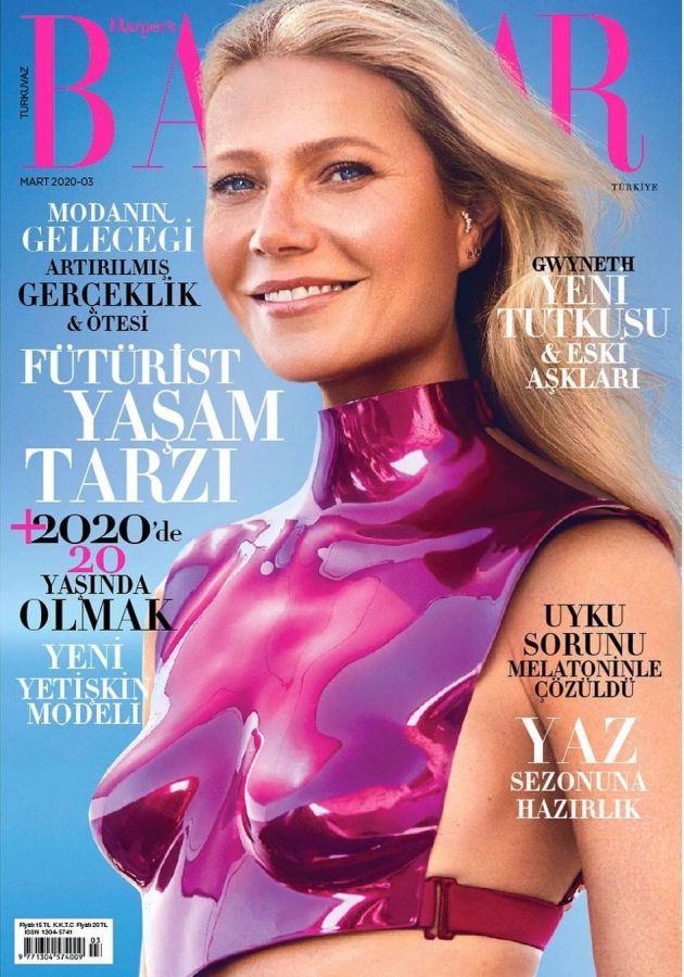 HARPERS BAZAAR TURKEY magazine side cover  March 2020