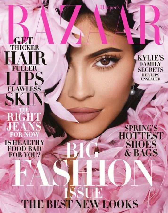 HARPERS BAZAAR USA magazine side cover  March 2020