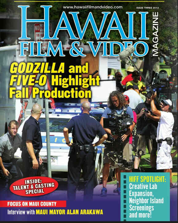 HAWAII FILM AND VIDEO MAGAZINE magazine side cover Issue 3  2013
