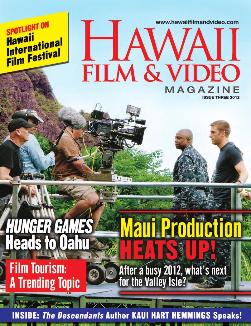 HAWAII FILM AND VIDEO MAGAZINE magazine side cover Issue 3   2012