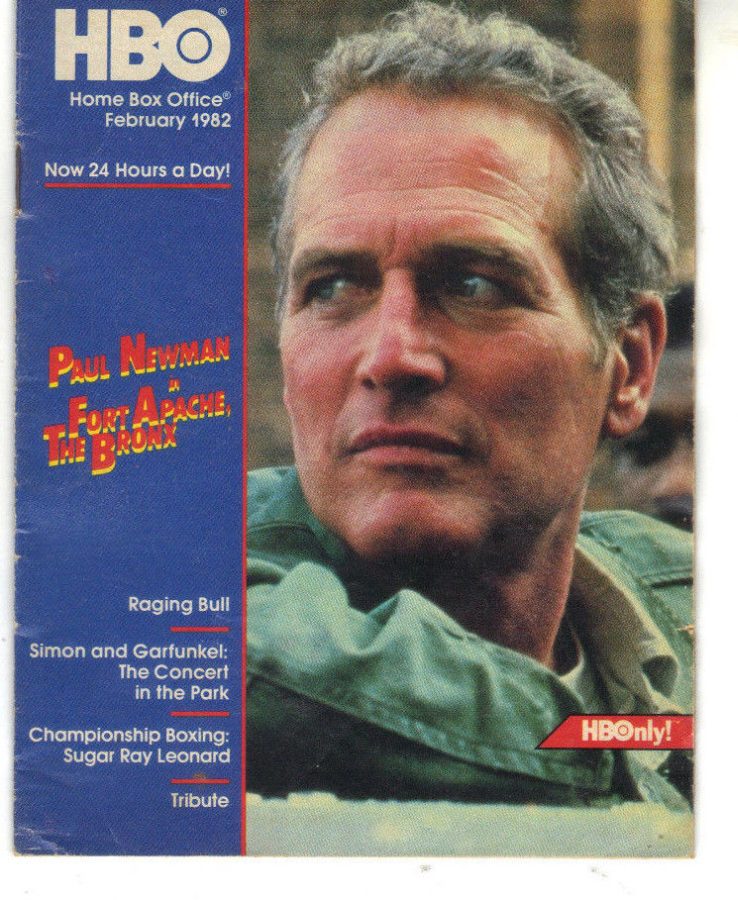 HBO magazine side cover February 1982