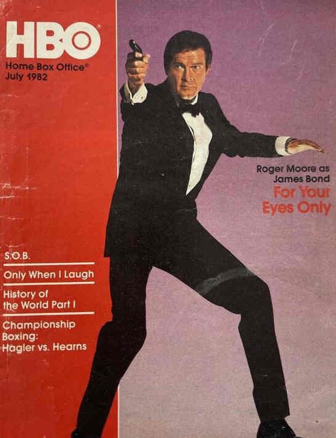 HBO magazine side cover July 1982