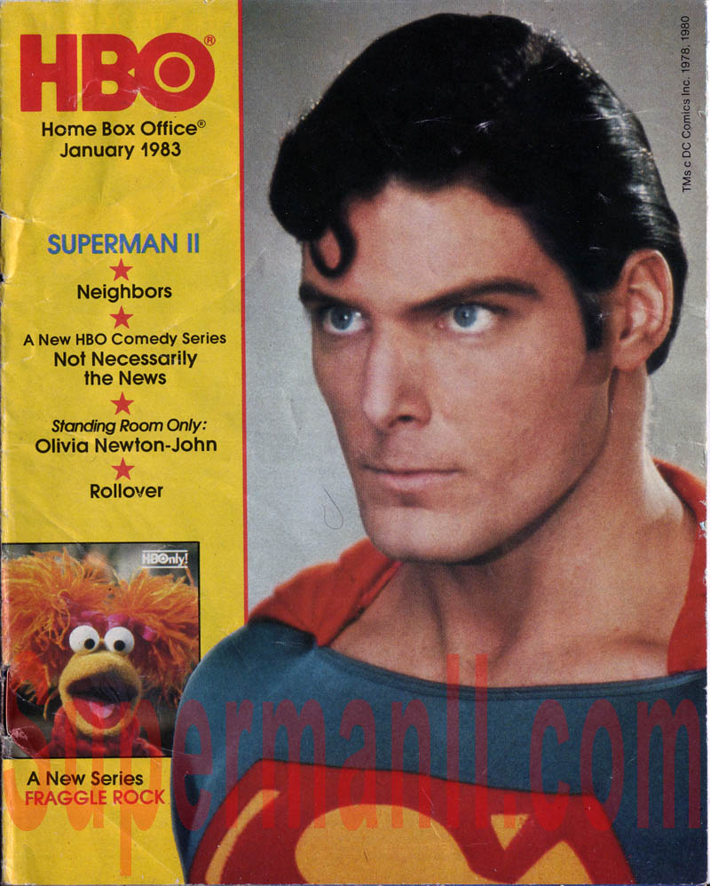 HBO magazine side cover January 1983