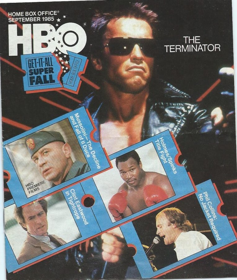 HBO magazine side cover September 1985