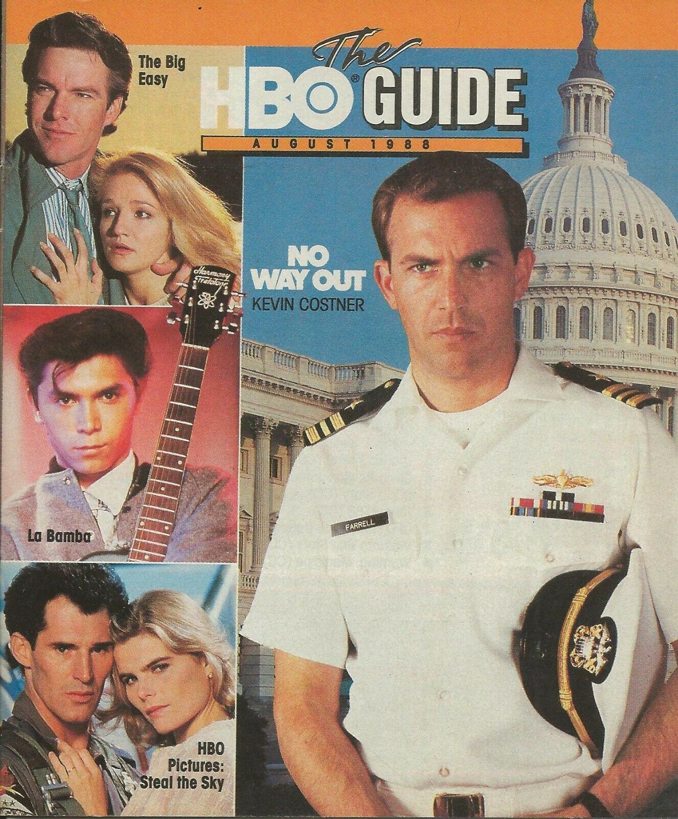 HBO magazine side cover August 1988