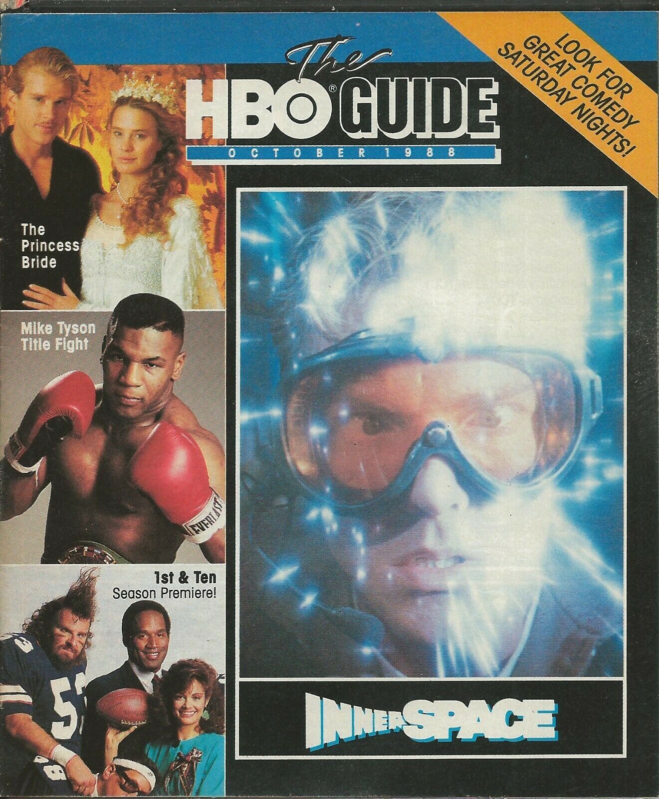 HBO magazine side cover October 1988