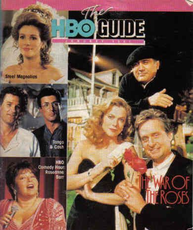 HBO magazine side cover January 1991