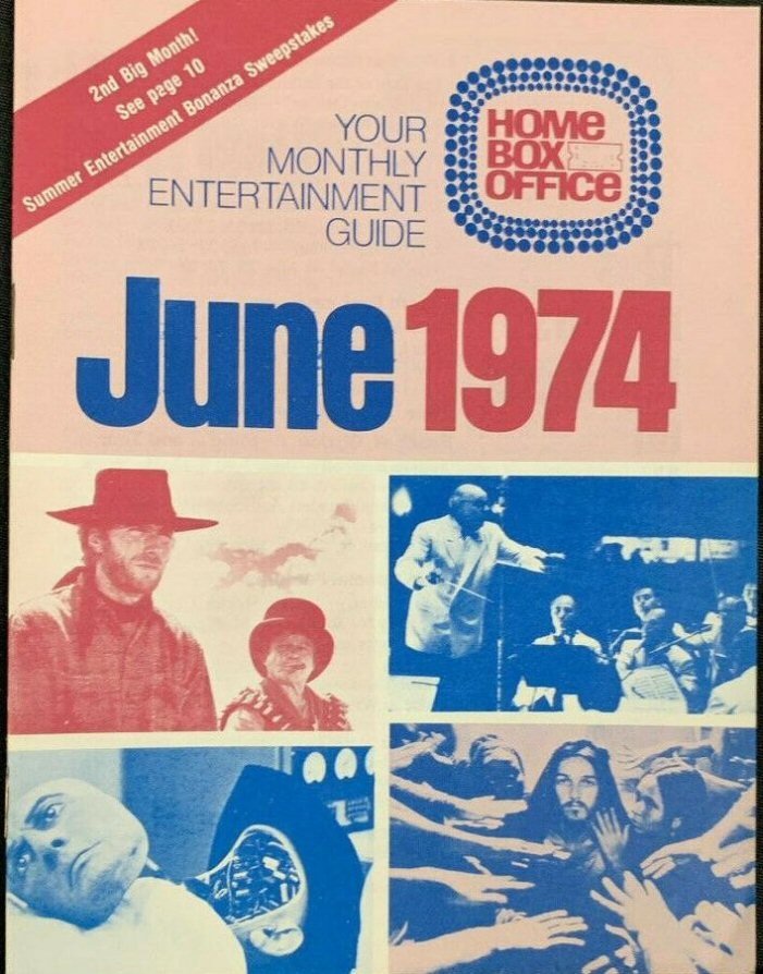 HBO magazine side cover  June 1974