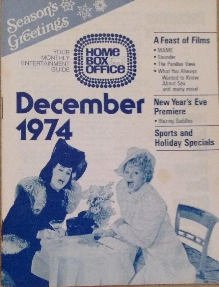 HBO magazine side cover  December 1974