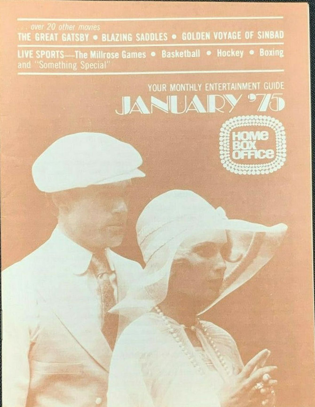 HBO magazine side cover  January 1975