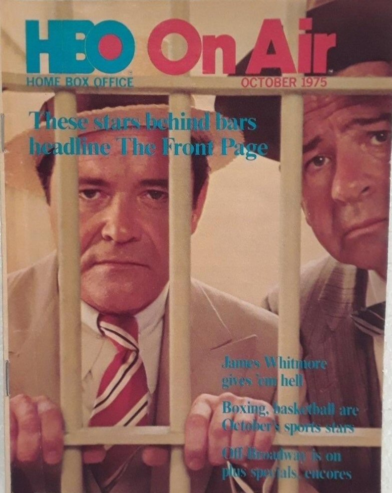 HBO magazine side cover  October 1975