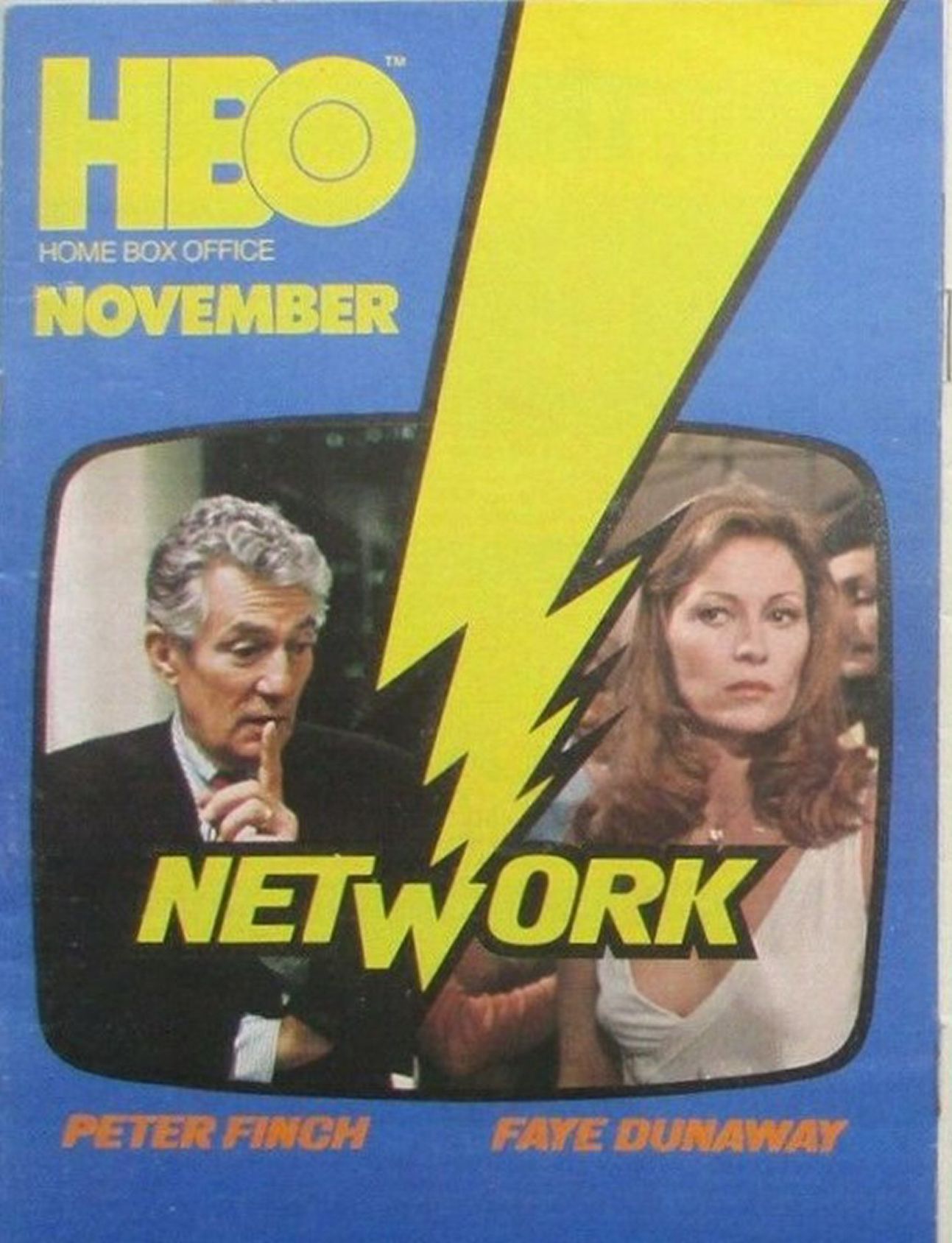 HBO magazine side cover  November 1977