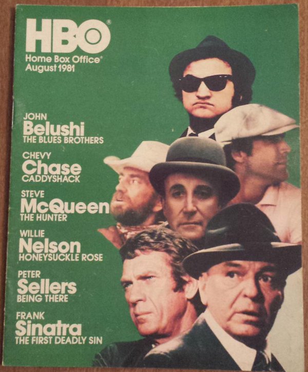 HBO magazine side cover August 1981
