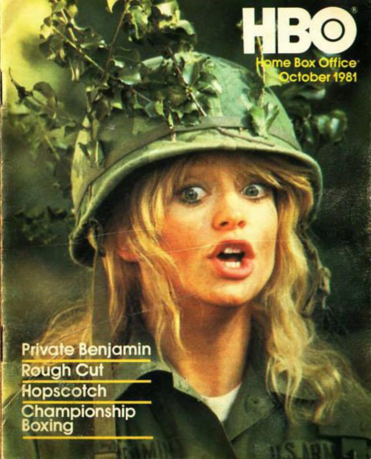 HBO magazine side cover  October 1981
