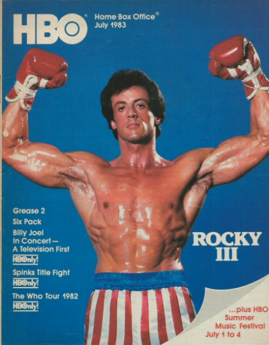 HBO magazine side cover  July 1983