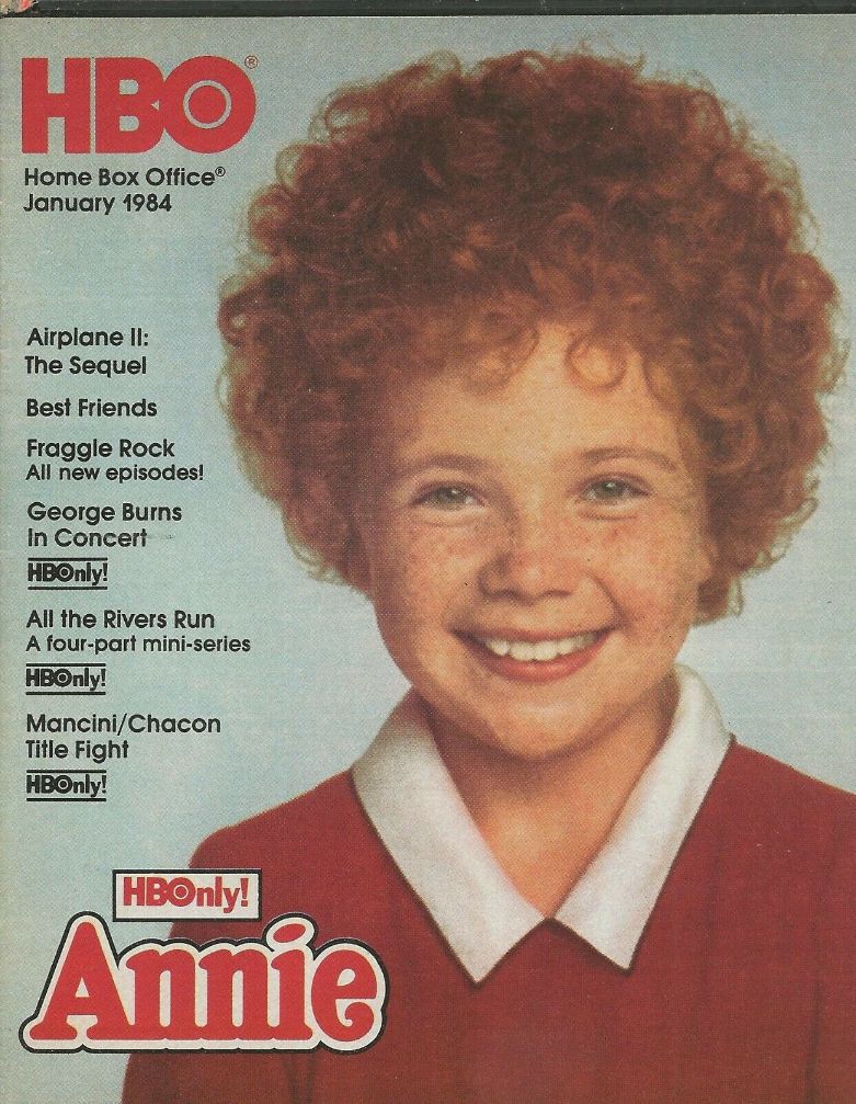 HBO magazine side cover  January 1984