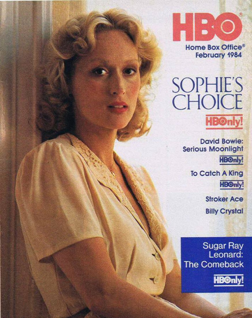 HBO magazine side cover  February 1984
