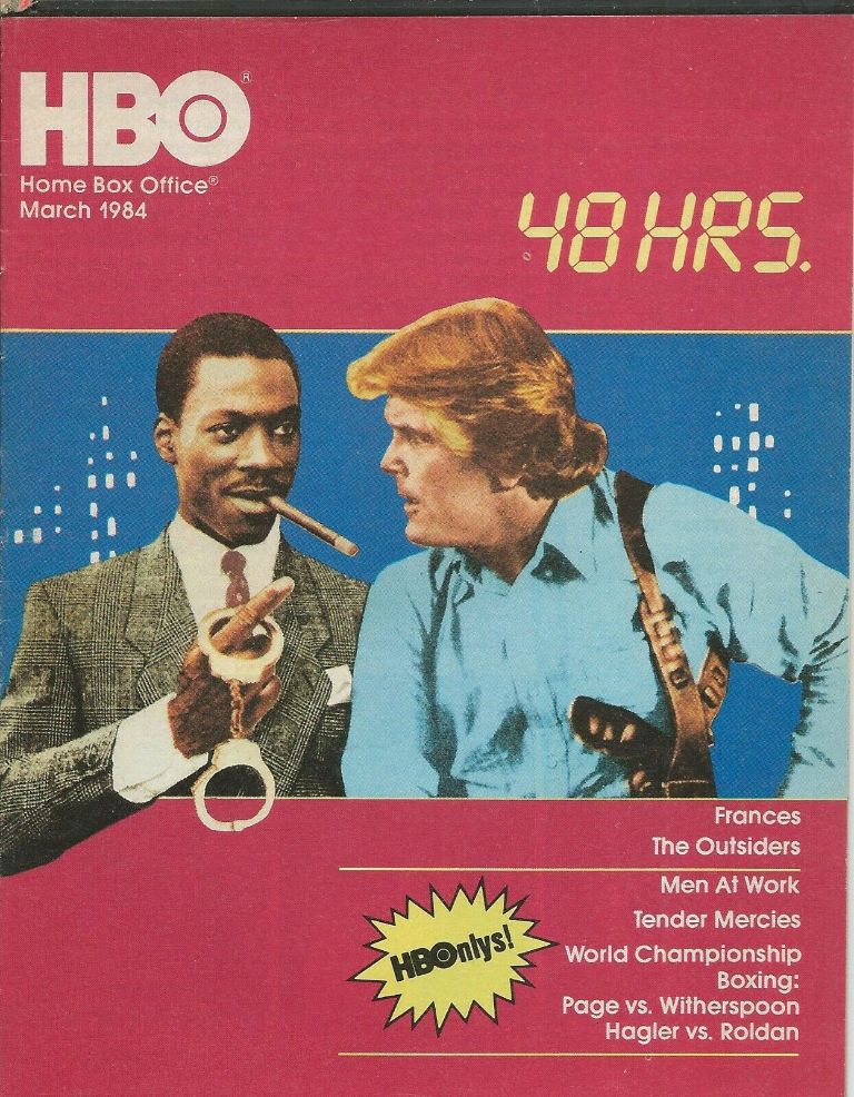 HBO magazine side cover  March 1984