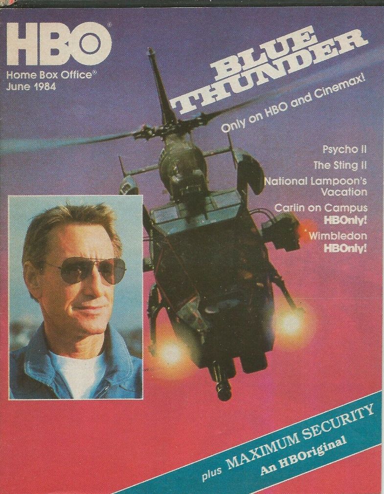 HBO magazine side cover  June 1984