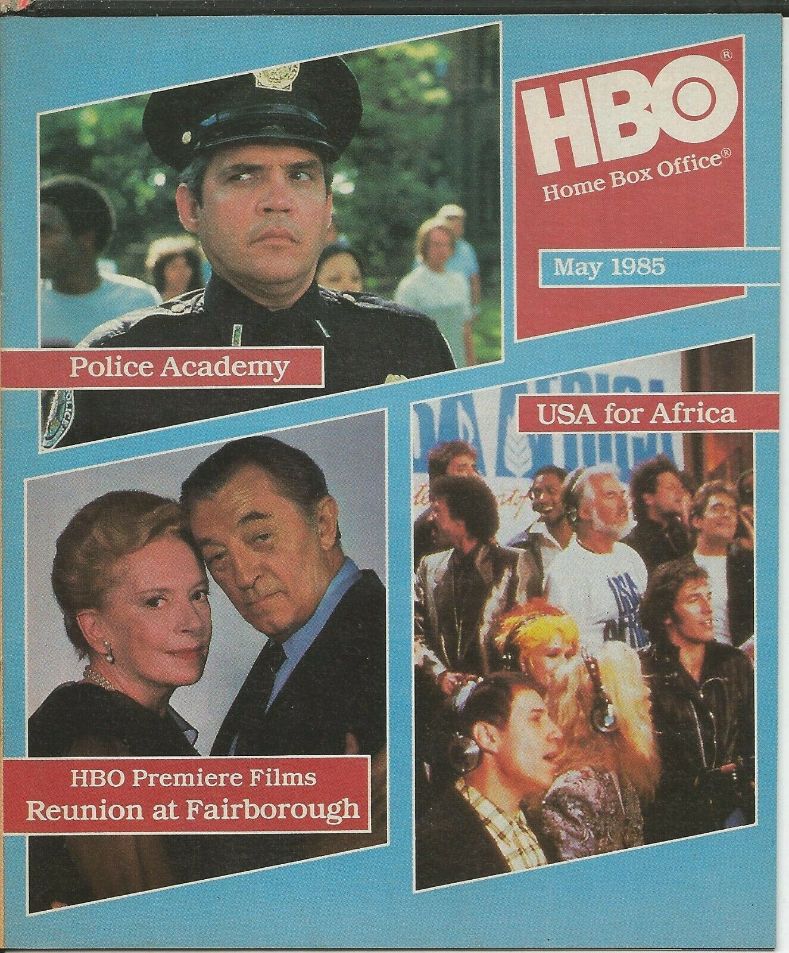 HBO magazine side cover  May 1985