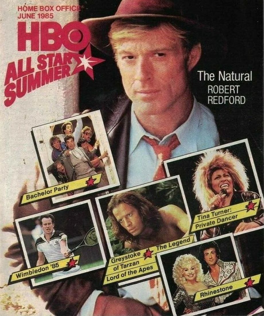 HBO magazine side cover  June 1985