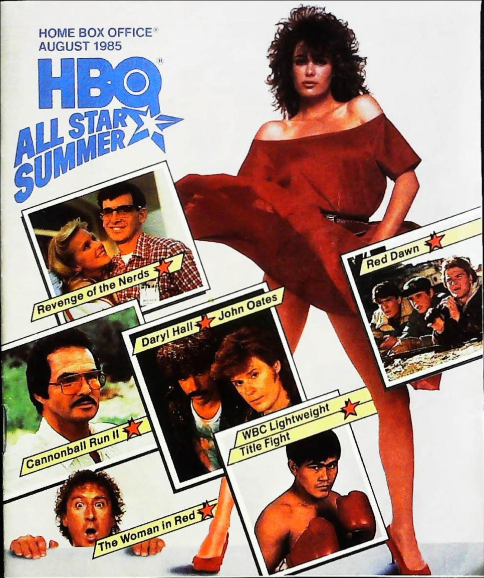 HBO magazine side cover  August 1985