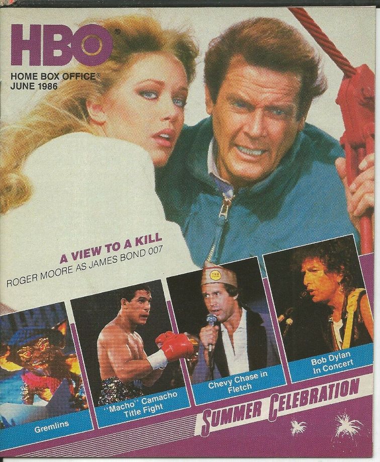 HBO magazine side cover  June 1986