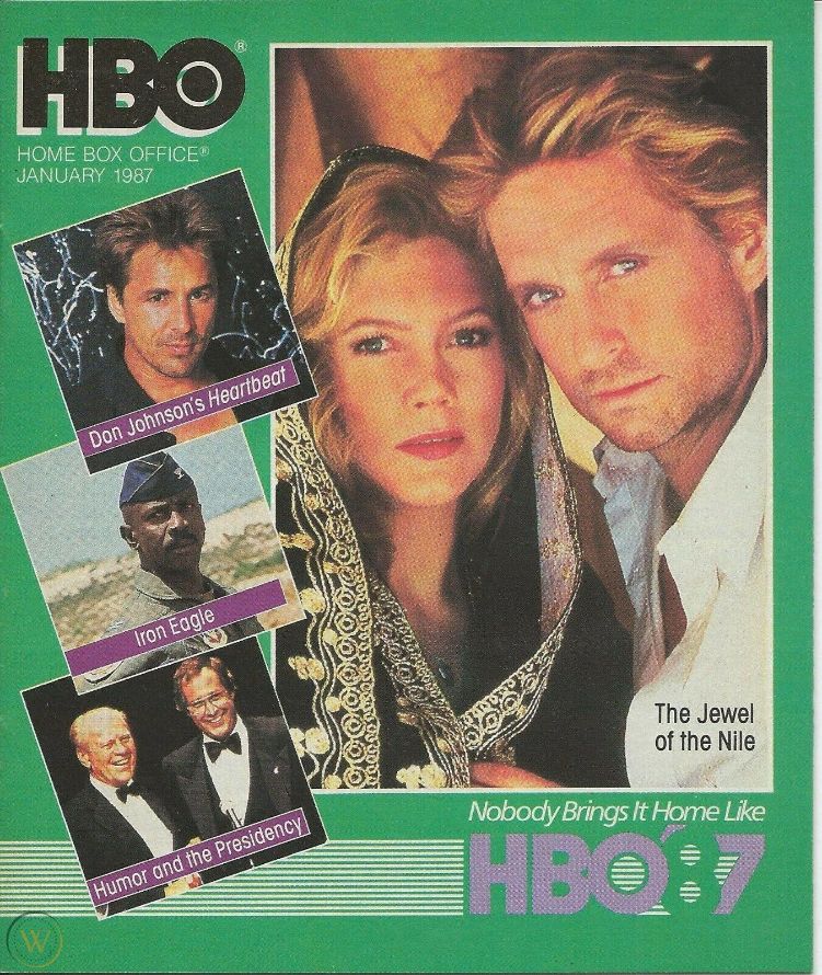HBO magazine side cover  January 1987