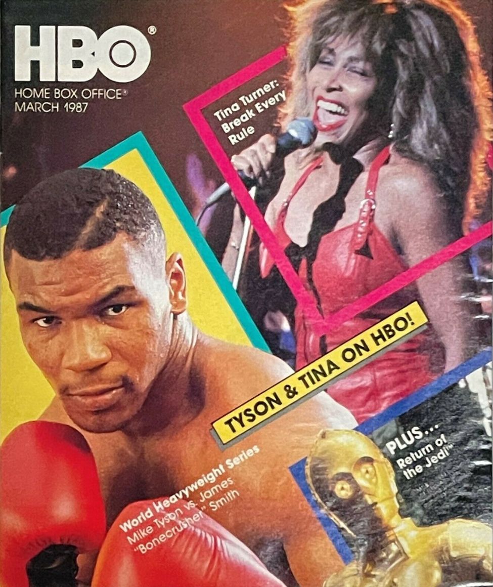 HBO magazine side cover  March 1987