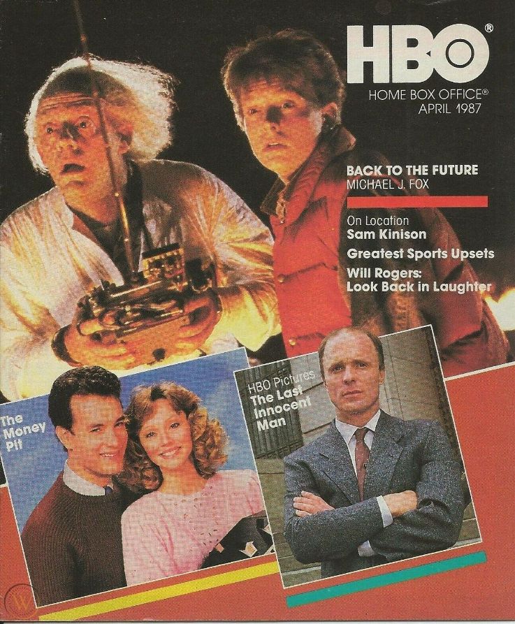 HBO magazine side cover  April 1987