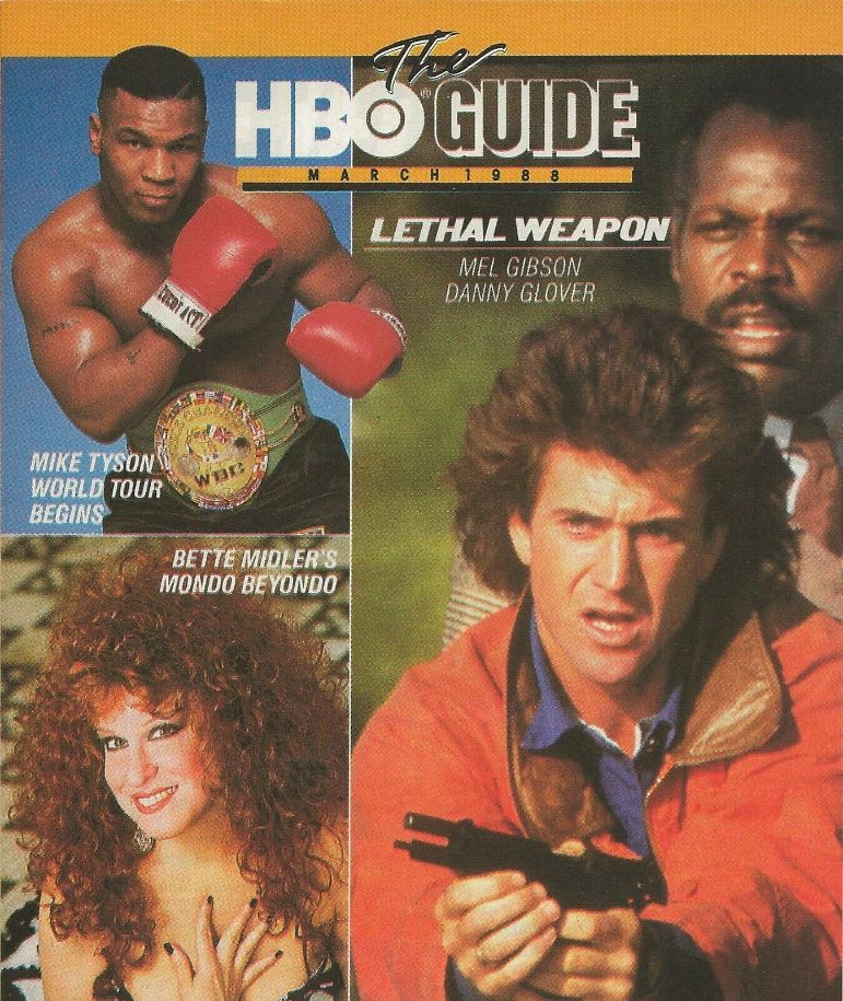 HBO magazine side cover  March 1988