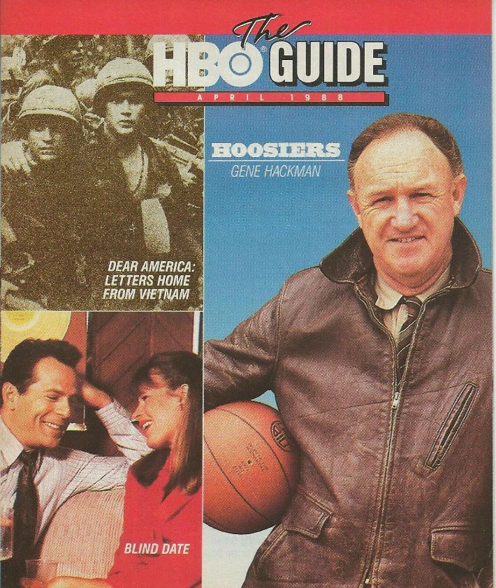 HBO magazine side cover  April 1988