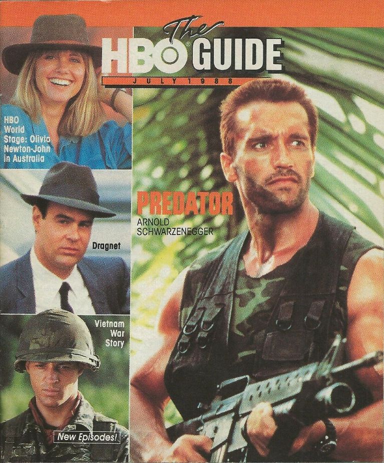 HBO magazine side cover  July 1988