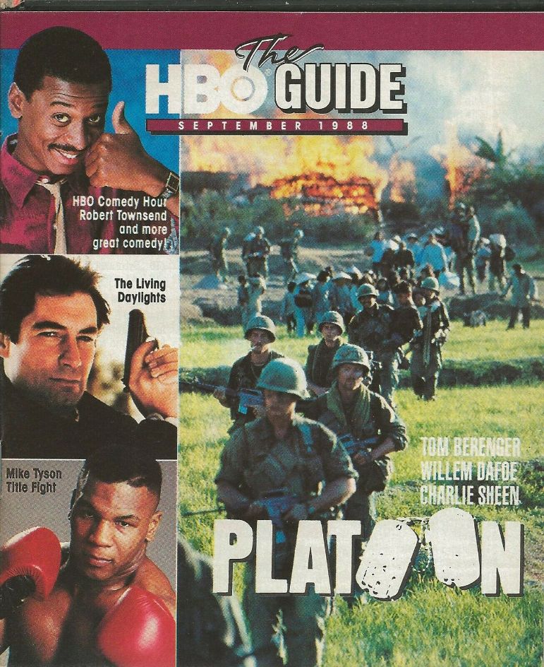 HBO magazine side cover  September 1988