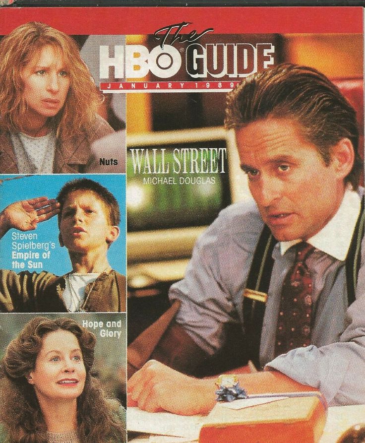 HBO magazine side cover  January 1989