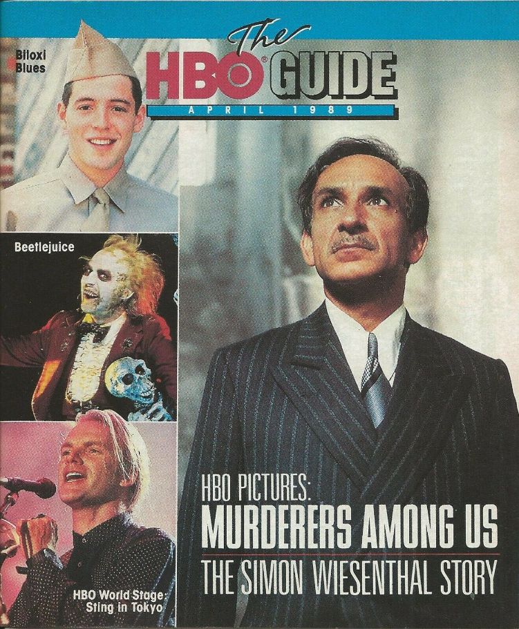 HBO magazine side cover  April 1989