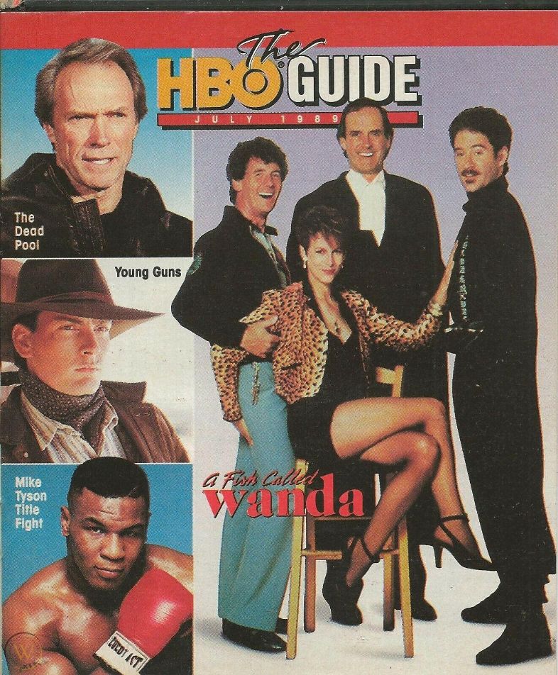 HBO magazine side cover  July 1989