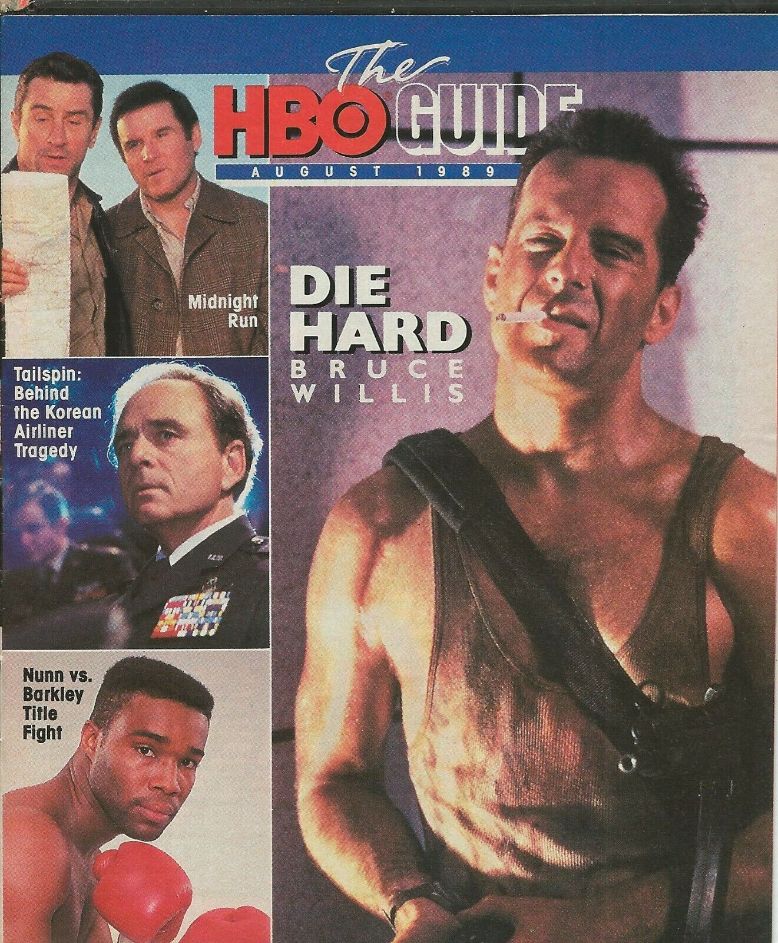 HBO magazine side cover  August 1989