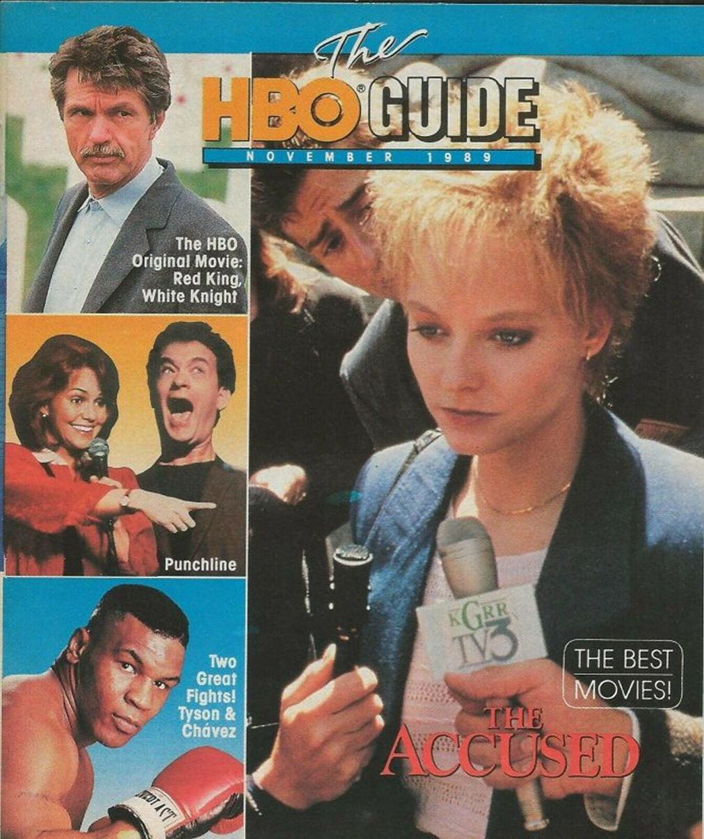 HBO magazine side cover  November 1989
