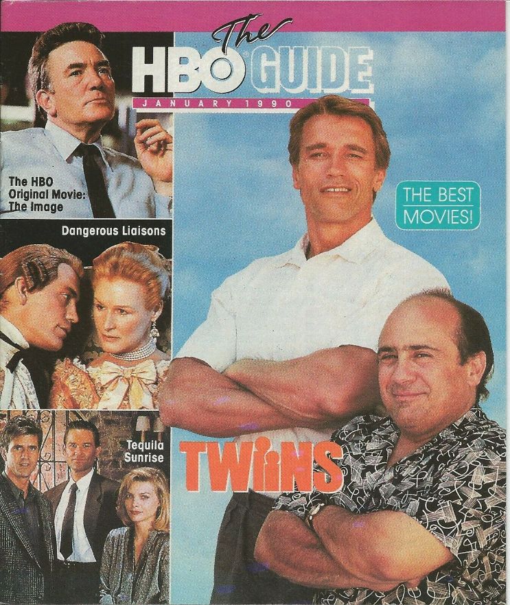 HBO magazine side cover  January 1990