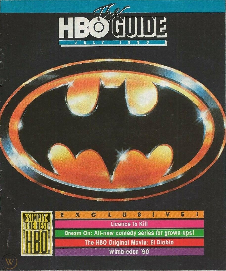 HBO magazine side cover  July 1990