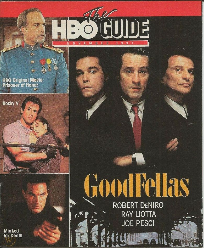 HBO magazine side cover  November 1991
