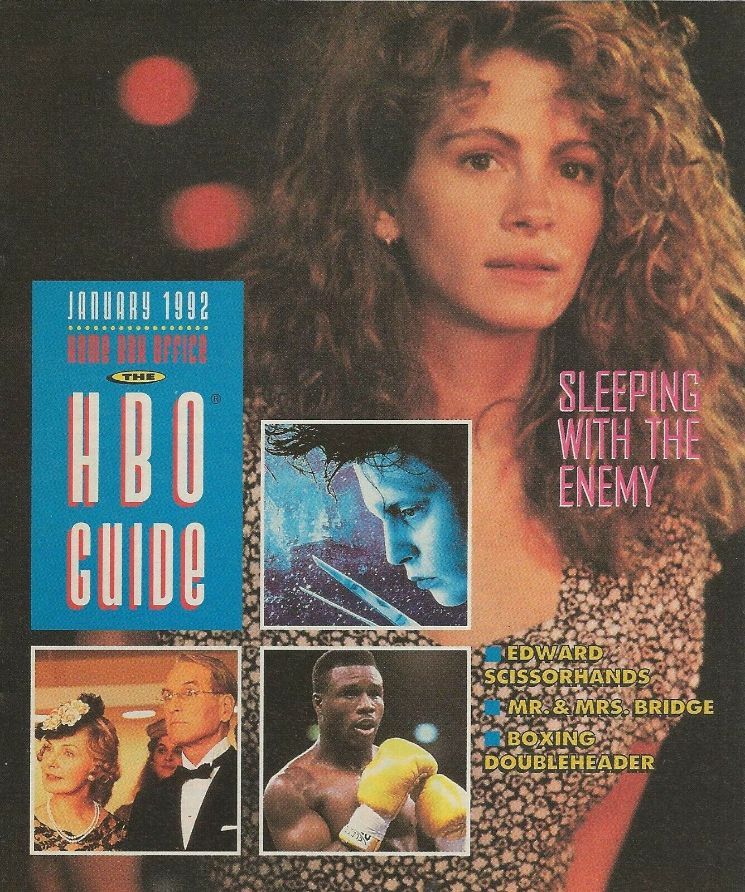 HBO magazine side cover  January 1992
