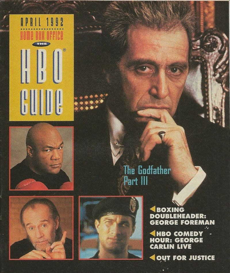 HBO magazine side cover  April 1992