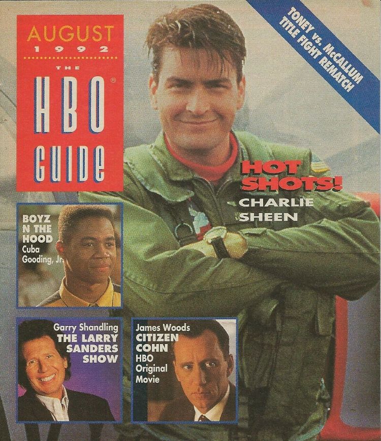 HBO magazine side cover  August 1992