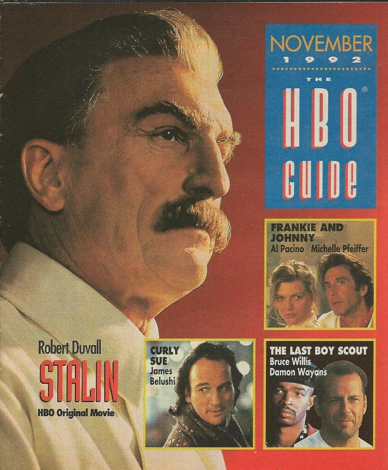 HBO magazine side cover  November 1992