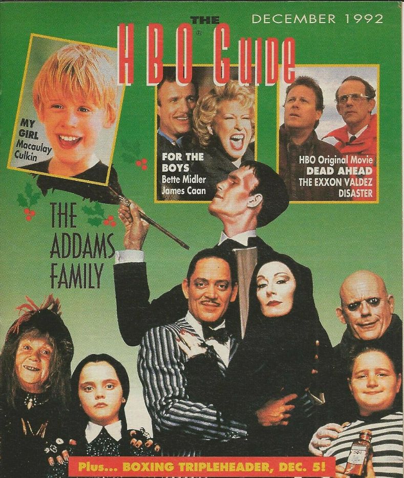 HBO magazine side cover  December 1992