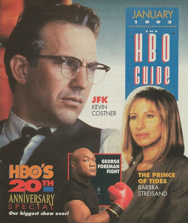 HBO magazine side cover  January 1993
