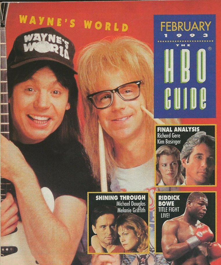 HBO magazine side cover  February 1993